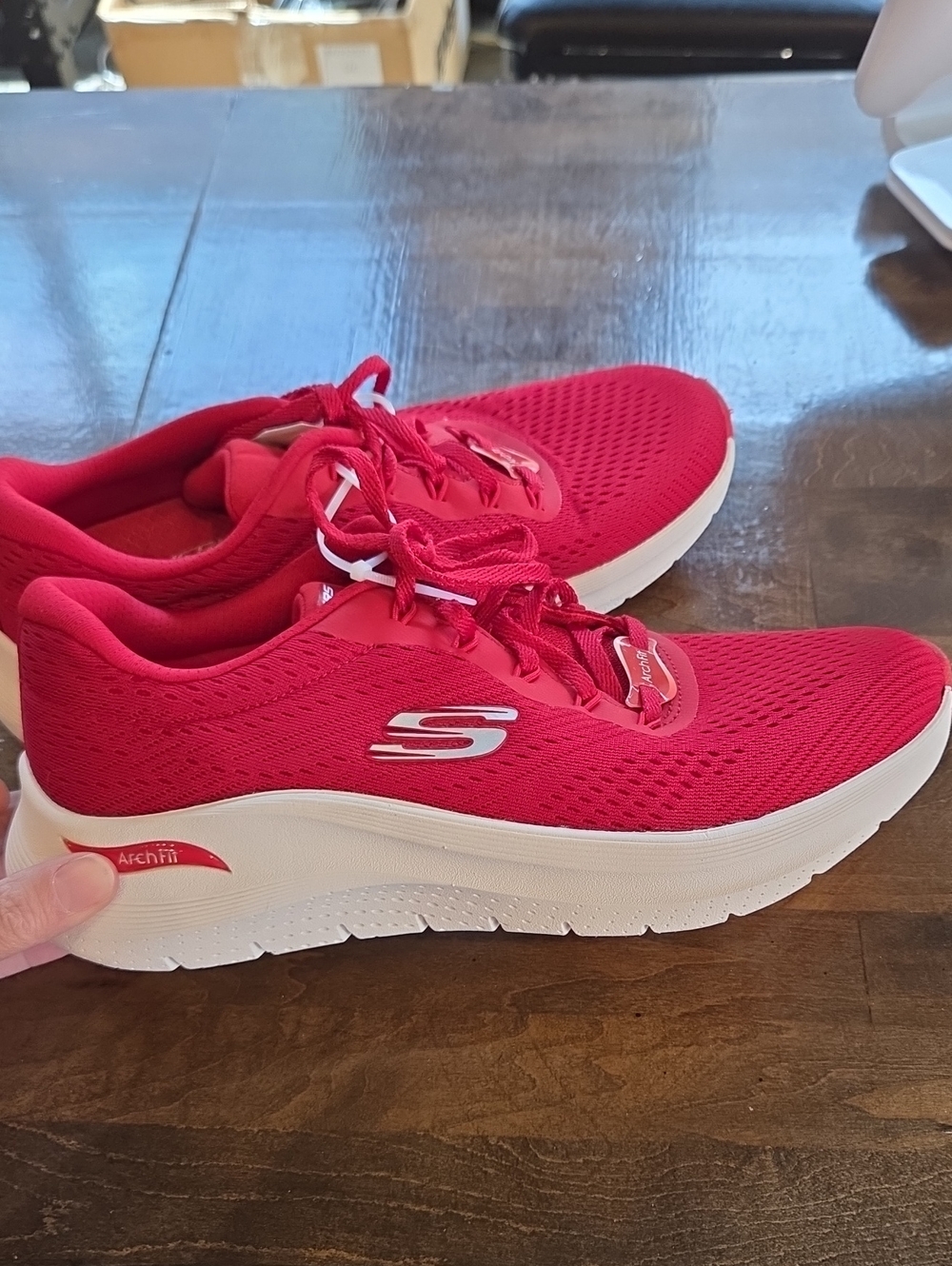Skechers Size 8 Women's Red Athletic Sneakers NEW